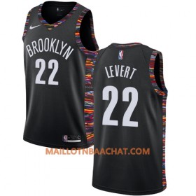 Maillot NBA Brooklyn Nets Caris LeVert 22 2018-19 Nike City Edition Noir Swingman - Homme